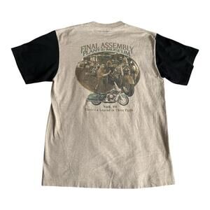 VTG Harley Davidson Motorcycle  T-Shirt Final Assembly Plant Museum Size L